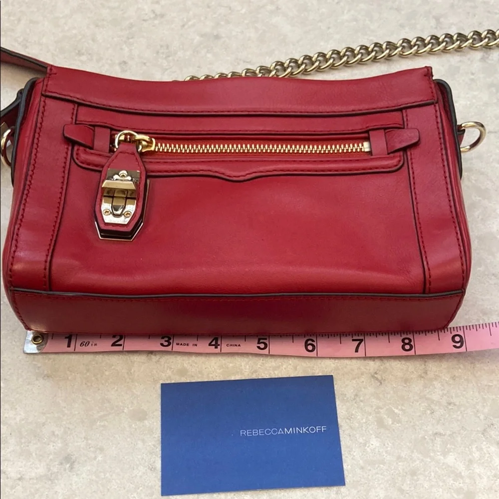 Rebecca Minkoff Red Leather Crossbody Bag - Picture 11 of 15